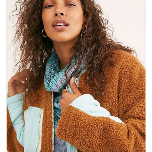 NEW • Free People • Rivington Sherpa Jacket Brown - Picture 3 of 6